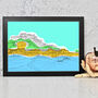 Mont Orgueil Castle Jersey Colour Pop Print, thumbnail 2 of 2