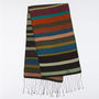 Handwoven Contemporary Stripe Silk Scarf, thumbnail 4 of 4