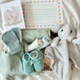 Giraffe Baby Gift Hamper | Unisex | Green, Beige, Grey, thumbnail 6 of 8