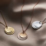 Personalised Hammered Family Disc Necklace, thumbnail 10 of 12