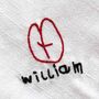 Personalised Children’s Drawing Embroidered Linen Napkins Gift, thumbnail 4 of 7