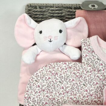 Little Mouse New Baby Girl Gift Set Hamper, 2 of 8