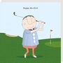 Birdie Golfing Birthday Card For Him, thumbnail 1 of 2