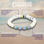 Blue Angelite Lava Stone Aromatherapy Bracelet Gift Set, thumbnail 6 of 6