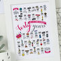 Personalised 40th Ruby Wedding Anniversary Print, thumbnail 7 of 9