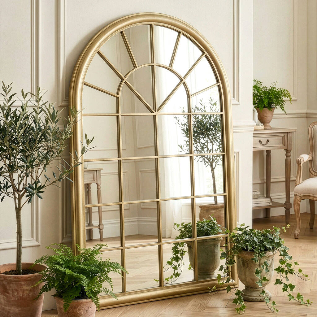 Vintage Arch Window Mirror, 1 of 5