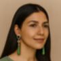 Heba Marble Effect Green Earrings, thumbnail 1 of 4