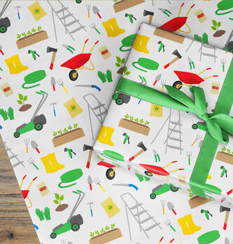 Gardening Fathers Day Wrapping Paper Roll Or Folded, 2 of 3