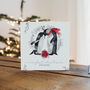 Our First Christmas Engaged Penguin Card, thumbnail 1 of 3