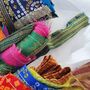 Upcycled Sari Flags, Handmade Bunting, Sari Fabric, thumbnail 5 of 10