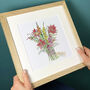 Personalised Birth Flower Bouquet Family Print, thumbnail 4 of 9