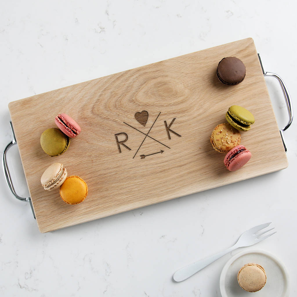 Personalised Large Wooden Serving Board By Dust and Things