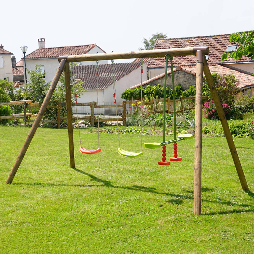 Pacco Wooden Swing Set, 1 of 11