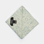 Dancys Mens Pale Blue Paisley Print Pocket Square, thumbnail 8 of 9