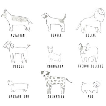 Best Dog Mum Illustration Breed Mug, 4 of 9