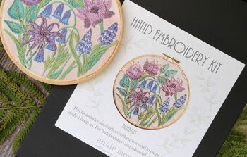 Bluebells Embroidery Kit, 10 of 11