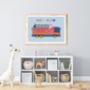 Personalised Kids Colourful Fire Engine Print, thumbnail 4 of 6