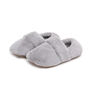 Snug Toes Grey Women's Heated Slippers With Heatpads, thumbnail 4 of 5