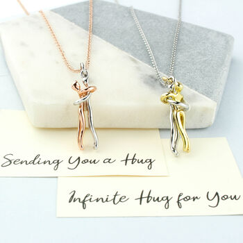 Infinity Hug Pendant Necklace, 2 of 12