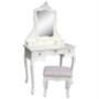 French Antique Dressing Table In White , Gold Or Cream, thumbnail 1 of 10