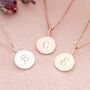 Sia Sterling Silver Personalised Initial Necklace, thumbnail 2 of 10