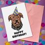 Personalised Mini Airedale Terrier Birthday Card, thumbnail 1 of 11