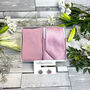 Sweet Pink Shantung Wedding Tie Set, thumbnail 4 of 10