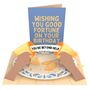 Un Fortunate Cookie 3D Pop Up Funny Birthday Wish 'You're Beyond Help' Card, thumbnail 4 of 8