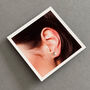 Amazing Teacher Sterling Silver Apple Earrings, thumbnail 6 of 9