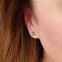 Turquoise Stud Earrings, thumbnail 2 of 4