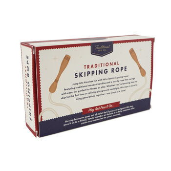 Traditional Toy Co. Wooden Skipping Rope | Gift Boxed | Outside Play | Exercise, 5 of 5