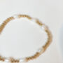 18k Gold Plated Rice Pearl Beaded Bracelet, thumbnail 5 of 5