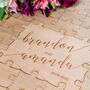 Wedding Guest Book Alternative Custom Jigsaw Puzzle, thumbnail 2 of 10