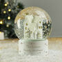 Personalised Village Scene Glitter Snow Globe – Magical Christmas Keepsake, thumbnail 1 of 5
