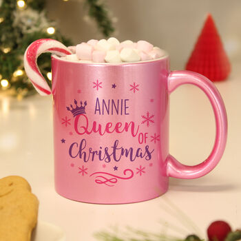 Personalised Queen Of Christmas Mug, 3 of 3