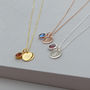 Sterling Silver Personalised Birthstone Necklace, thumbnail 3 of 6