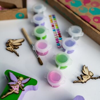 Personalised Paint Your Own Fairy Wooden Name, 4 of 7