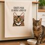 Personalised Cat Tea Towel, thumbnail 1 of 12