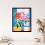 Formidable Florals Poppies And Peonies Wall Art Print, thumbnail 4 of 6
