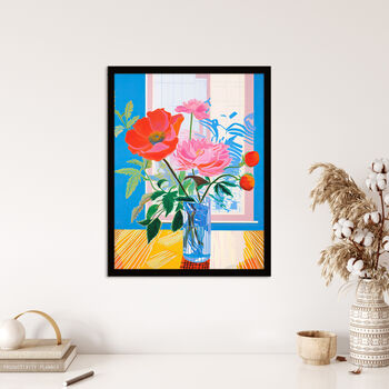 Formidable Florals Poppies And Peonies Wall Art Print, 4 of 6