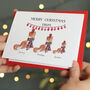 Personalised Woodland Animals Pack Of Christmas Cards, thumbnail 1 of 3