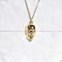 18 K Gold Skull Necklace Gothic Women Jewelry, thumbnail 1 of 7