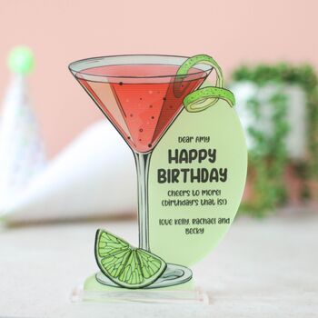 Personalised Cosmopolitan Cocktail Card, 2 of 7