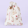 G Decor Set Of Five Or 10 Cloth Bags With Cat Patterns, thumbnail 5 of 8