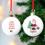 Personalised Santa Christmas Bauble, thumbnail 2 of 4