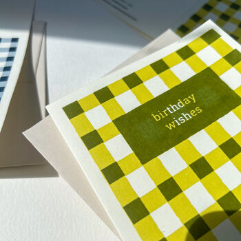 Gingham Birthday Card, 9 of 12