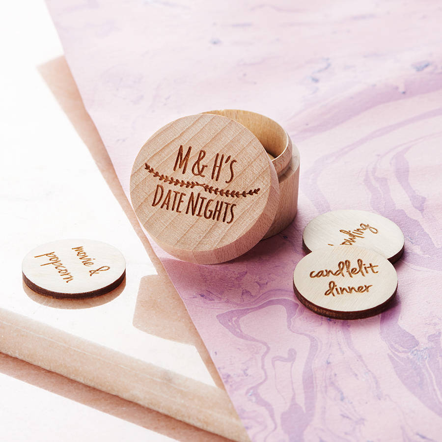 Personalised Date Night Tokens Box, 1 of 5