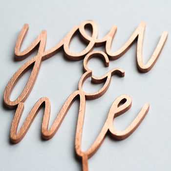You And Me Cake Topper, 2 of 3