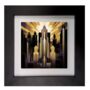 Urban Horizons Art Deco Three Framed Ceramic Art Tile, thumbnail 4 of 10