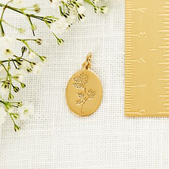 Holly December Birthflower Sterling Silver Necklace, 6 of 12